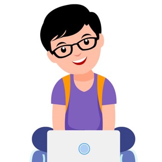  child with laptop
